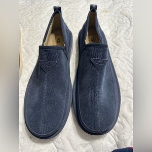 UGG Blue Suede Slip-On Loafers